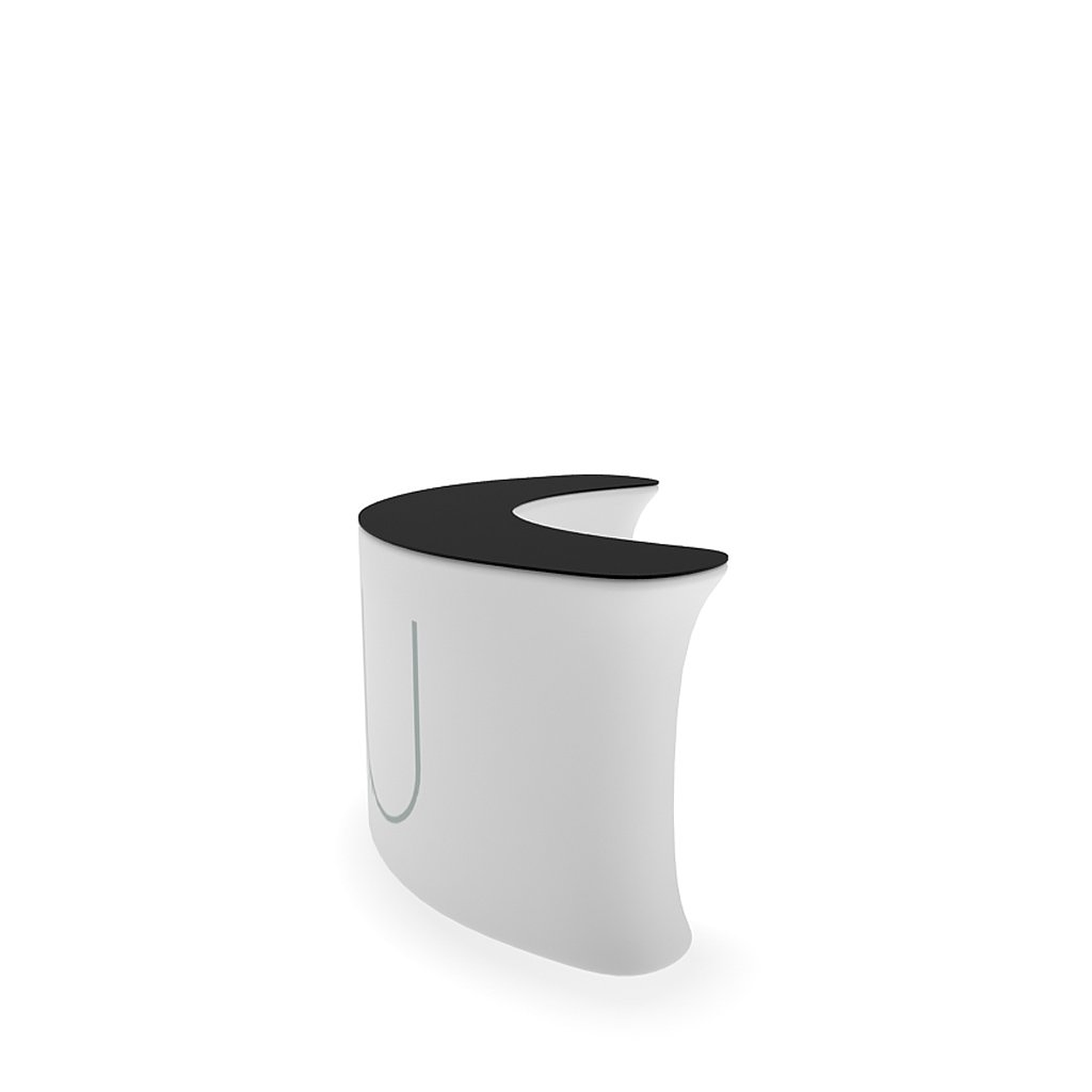 WaveLine InfoDesk Counter - Concave Curved - 104.4" x 43.2" x 39.4" - Image 8