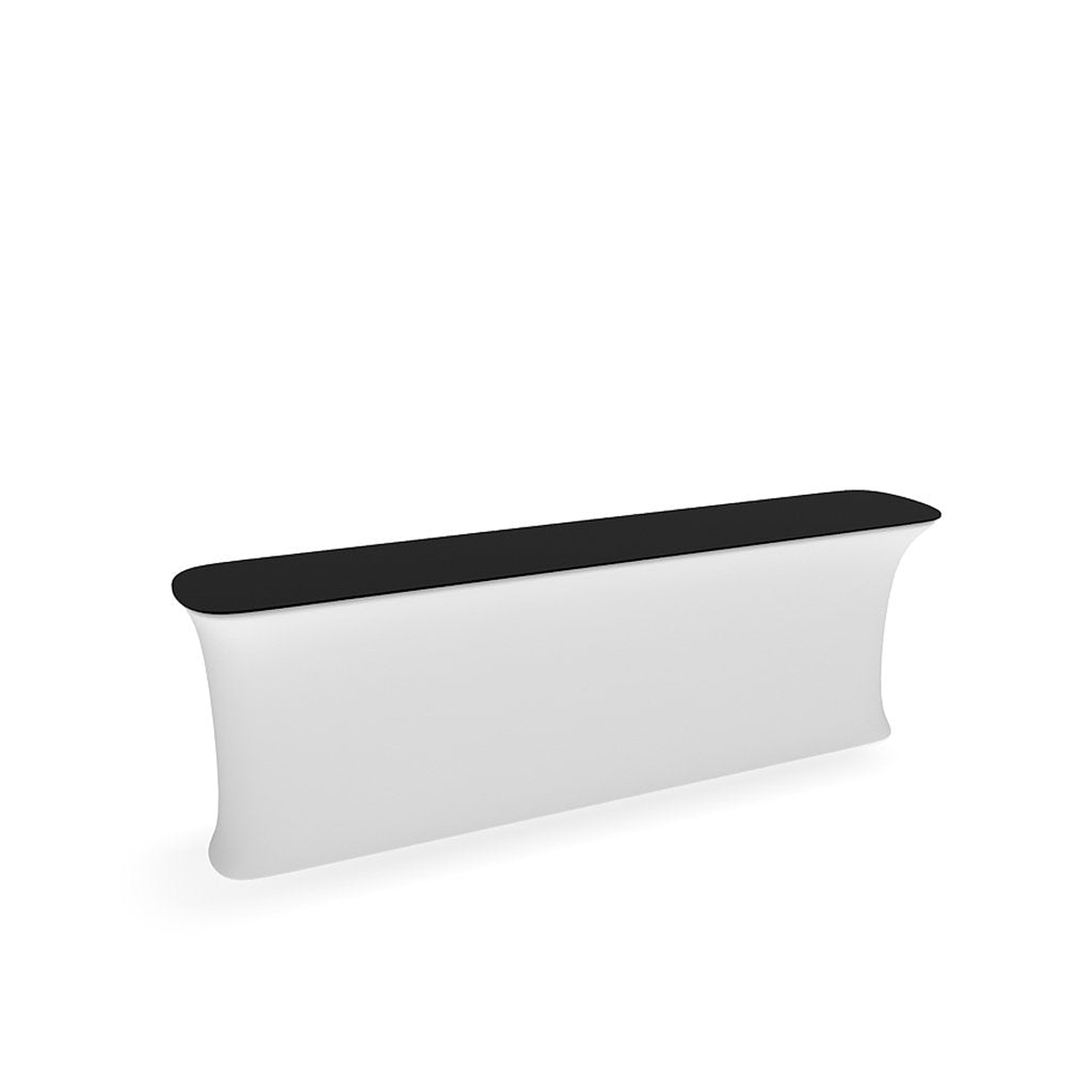 WaveLine InfoDesk Counter - Straight - 116.4" x 19.2" x 39.4" - Image 2