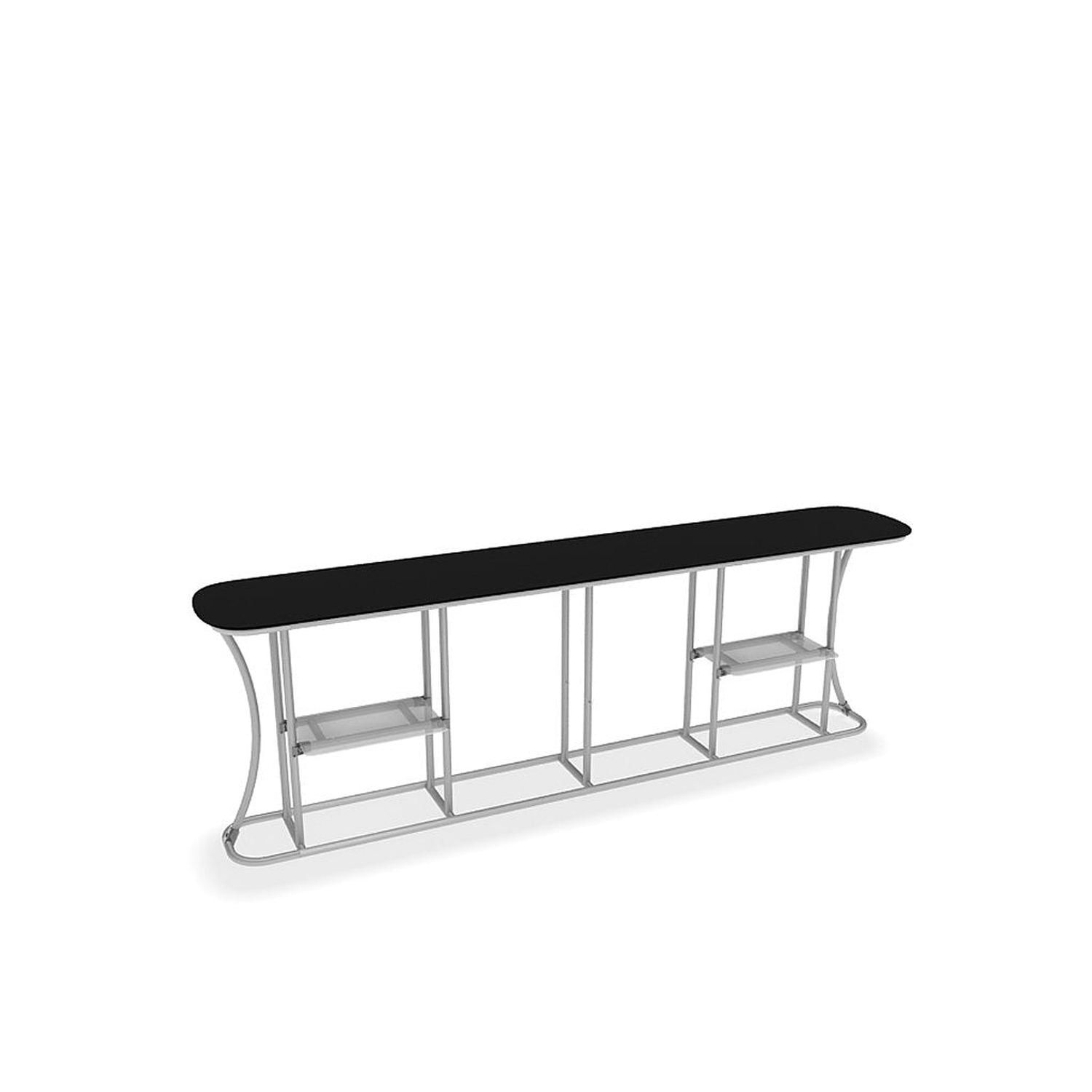 WaveLine InfoDesk Counter - Straight - 116.4" x 19.2" x 39.4" - Image 5