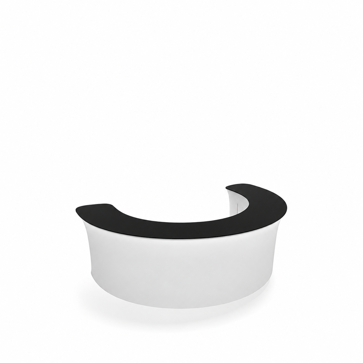 WaveLine InfoDesk Counter - Convex Curved Display - 118.6" x 74" 39.4" - Image 2