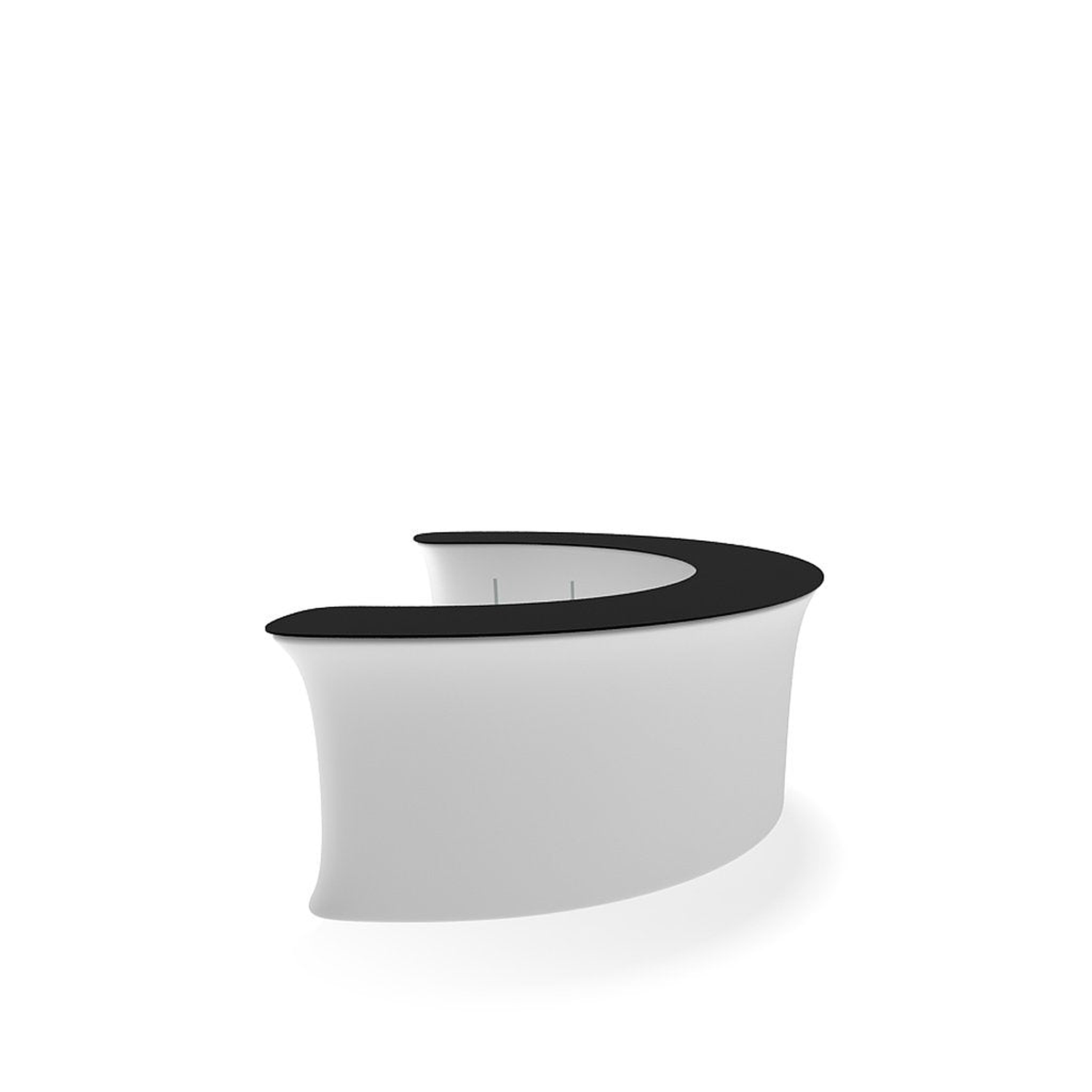 WaveLine InfoDesk Counter - Convex Curved Display - 118.6" x 74" 39.4" - Image 7