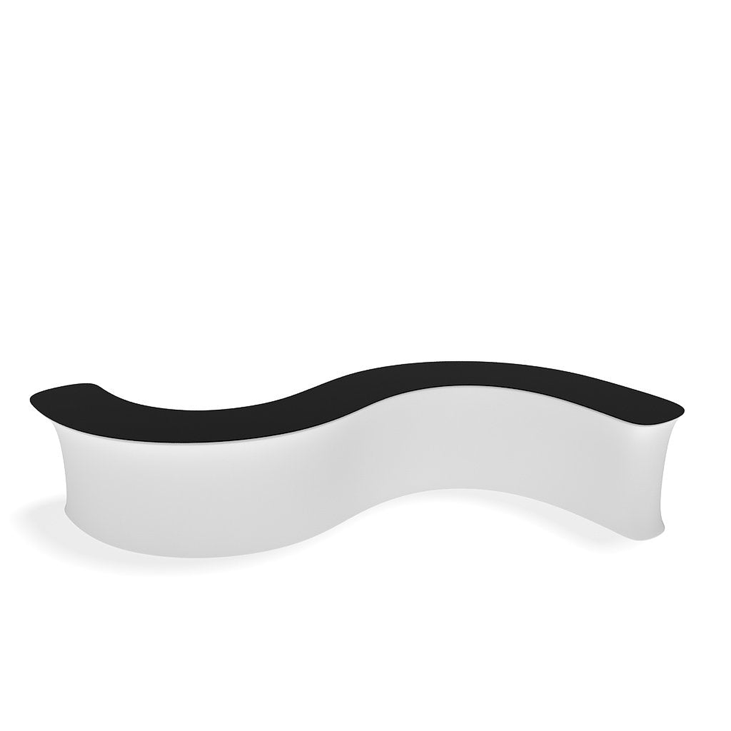 WaveLine InfoDesk Counter - S-Shaped - 186.6" x 42.8" x 39.4" - Image 6