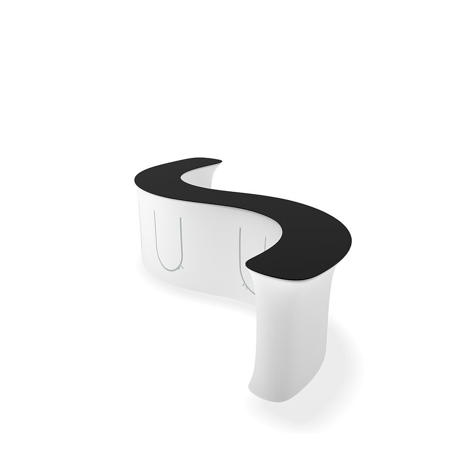 WaveLine InfoDesk Counter - S-Shaped - 186.6" x 42.8" x 39.4" - Image 7