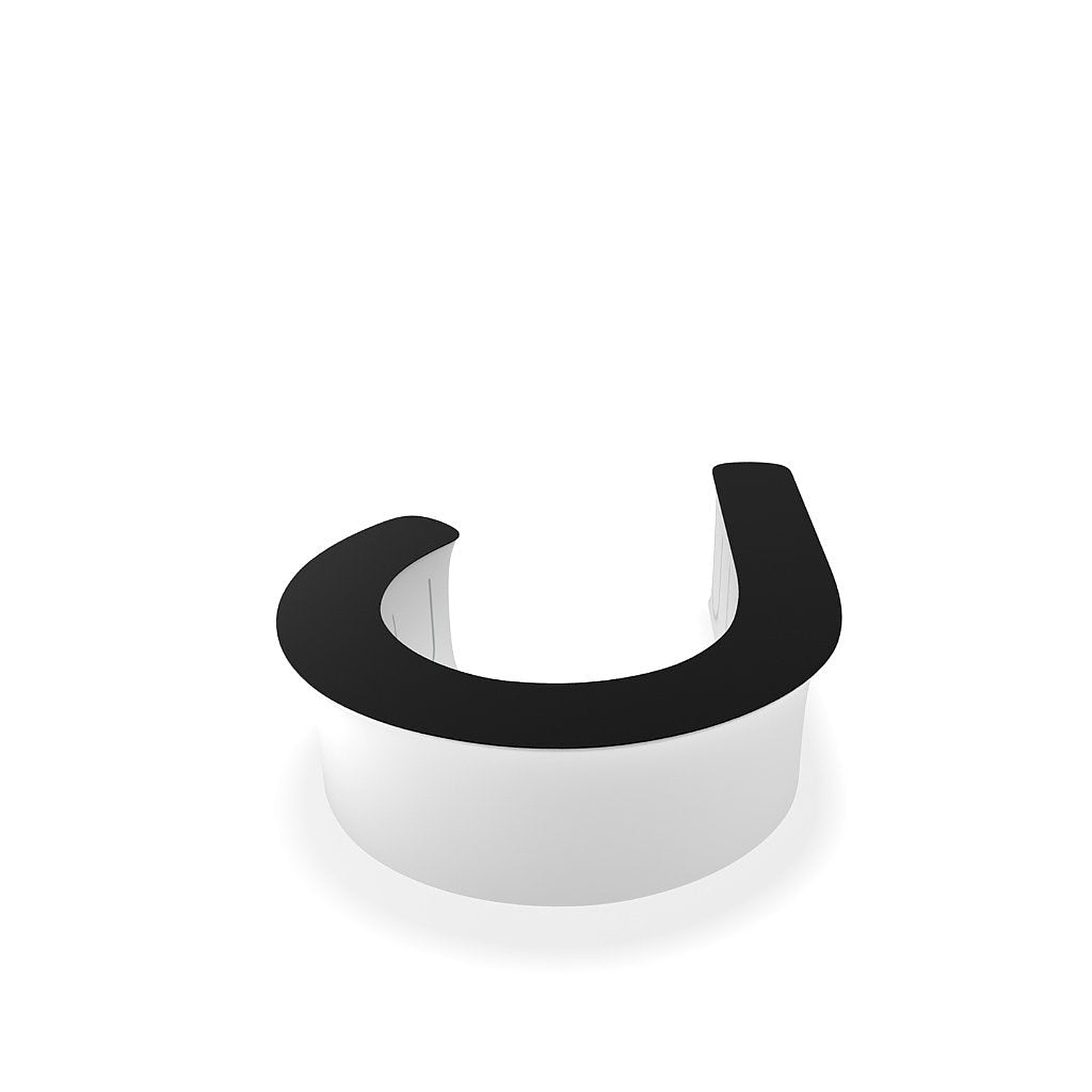 WaveLine InfoDesk Counter - J-Shaped - 116.8" x 118.8" x 39.4" - Image 7