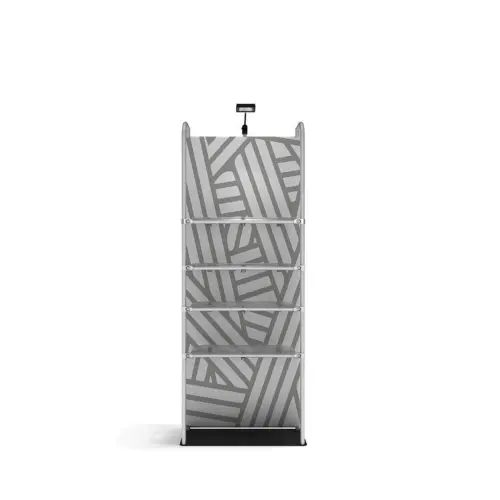 WaveLine Merchandiser - 2 Shelves Inc - Single-Graphic - 36 x 89"