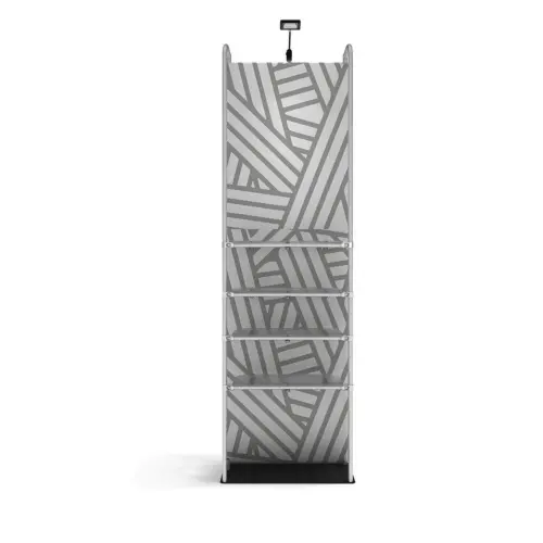 WaveLine Merchandiser - 3 Shelves Inc - Single-Graphic - 36 x 116"