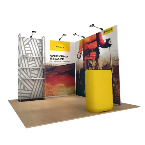 WaveLine® Merchandiser Kit 20 - Black Base - Single-Sided Graphic