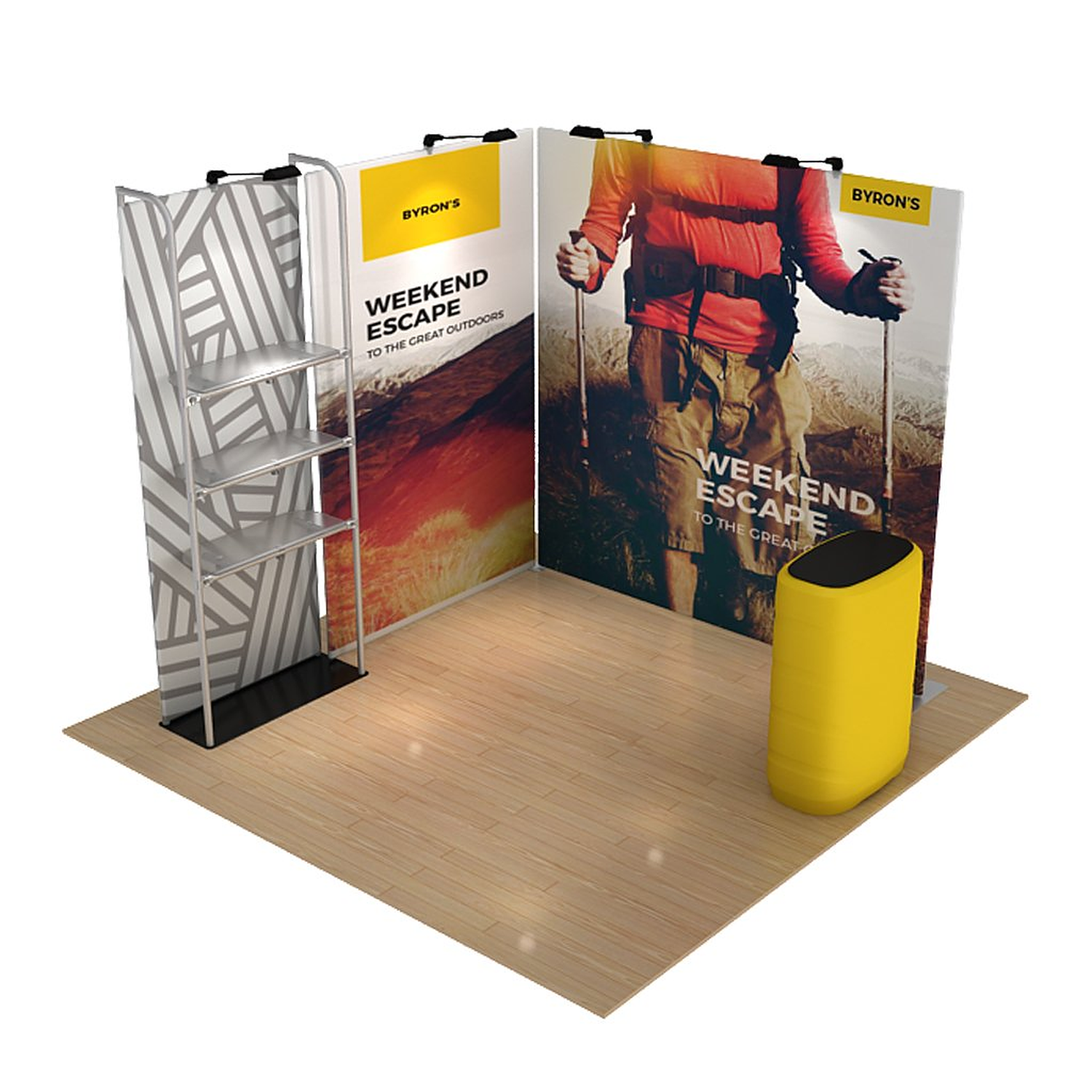 WaveLine® Merchandiser Kit 20 - Black Base - Single-Sided Graphic - Image 2