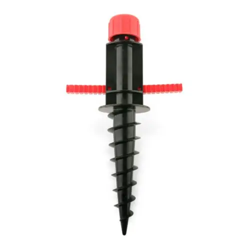 Screw Spike Base - Durable PVC Plastic - 190mm Ground Spike