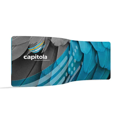 WaveLine® Display - Serpentine - 20ft S-Curve Frame - Single-Sided
