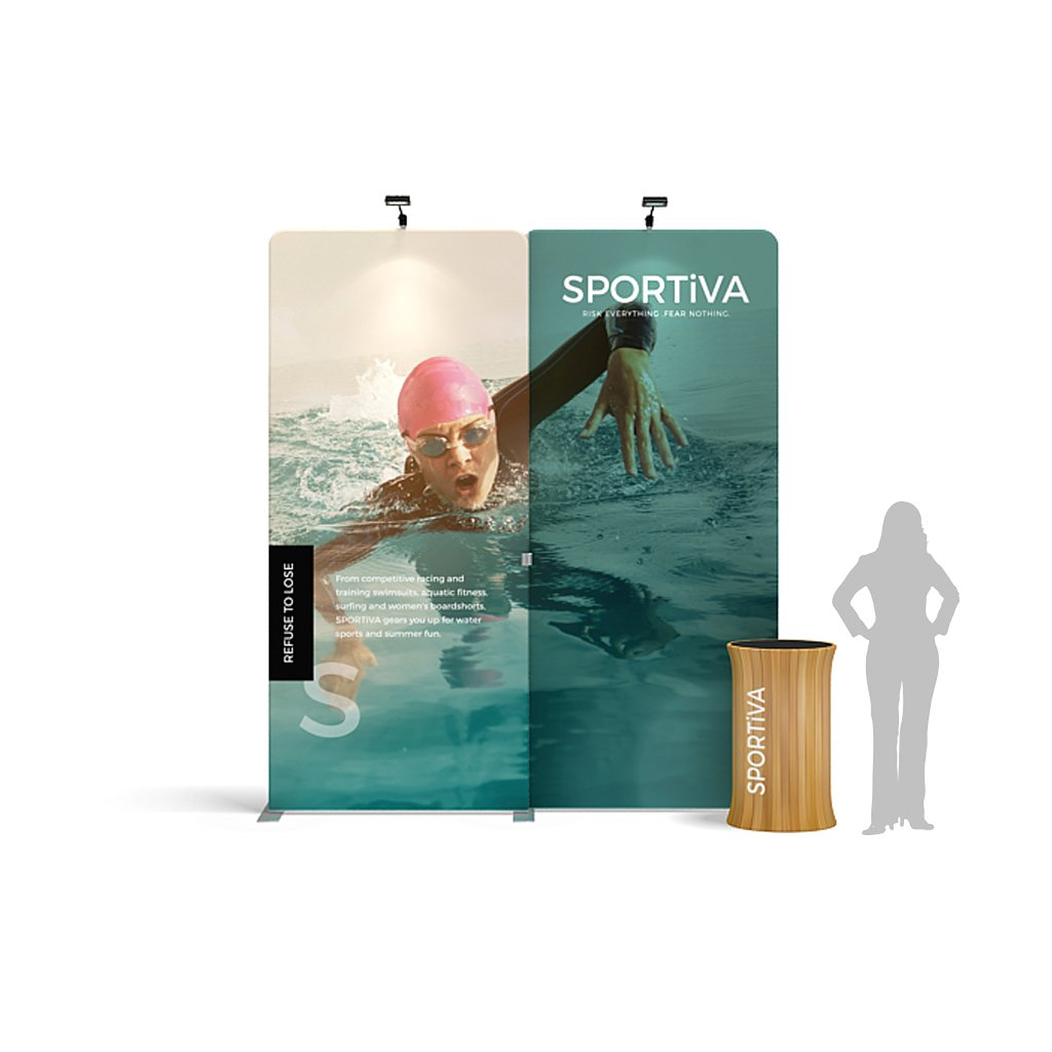 39" WaveLine® Counter S - Flat-Pack Display Counter - 970x700x330mm - Image 3